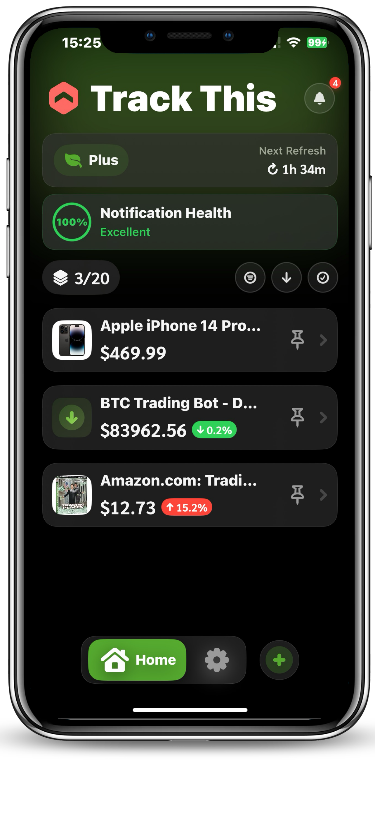Track This app screenshot